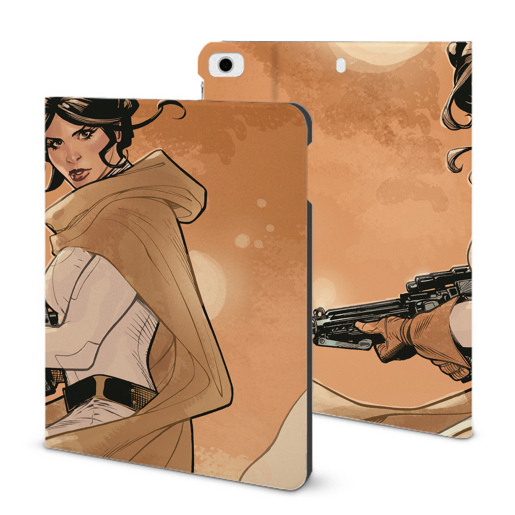 （画像用） スター・ウォーズ Star Wars IPad ケース ブック型 PUレザー TPU 耐衝撃 軽量 薄型 ペン収納なし 全面保護 IPad 各モデル対応